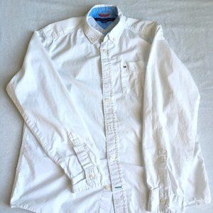 Tommy Hilfiger Button-down Shirt - White - Large 16/18